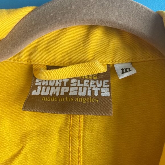 Golden Yellow Big Bud Jumpsuit M - Picture 4 of 6